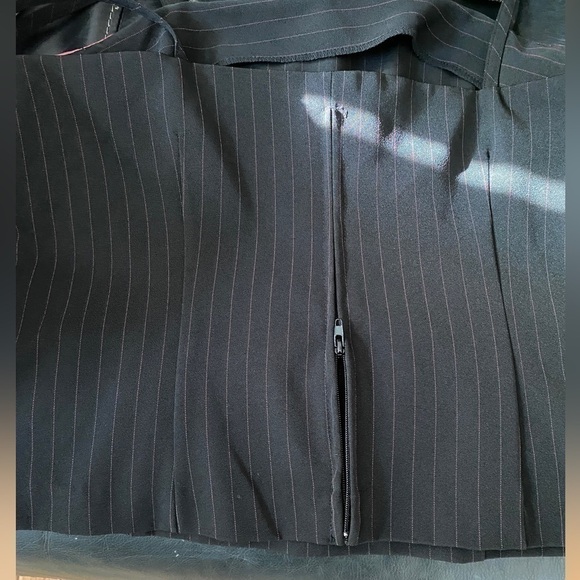 JESSICA Petite Vintage pin-stripped black pink two piece corset top blazer - Picture 4 of 11